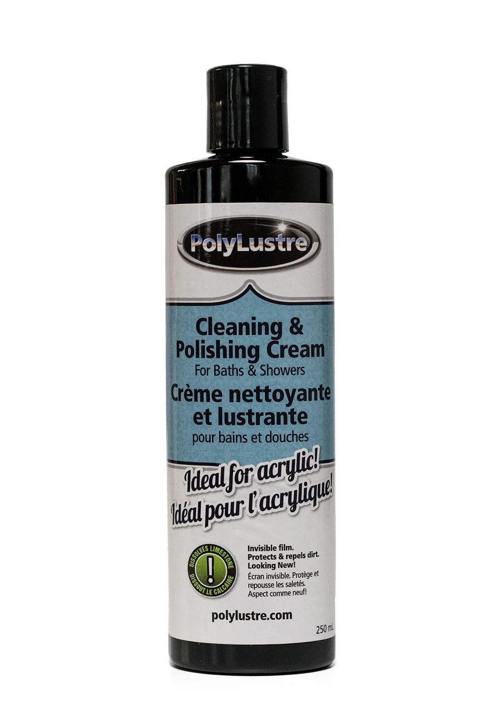 Crème nettoyante et lustrante pour bains et douches - POLYLUSTRE