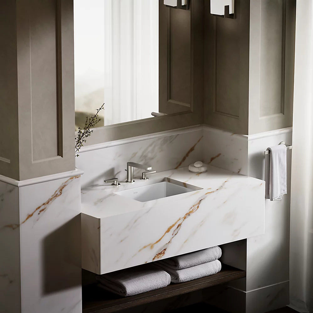 Lavabo de salle de bain rectangulaire VERTICYL en sous-surface 19 3/4 po