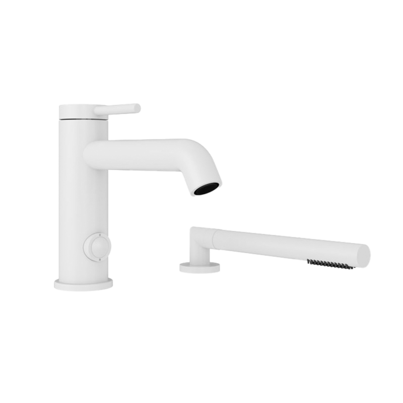 Robinet de bain RUBI VERTIGO 2 morceaux-blanc mat