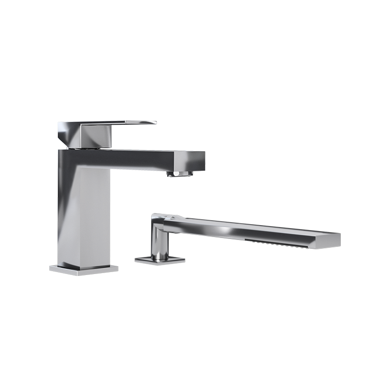 Robinet de bain Rubi Quatro 2 morceaux-chrome