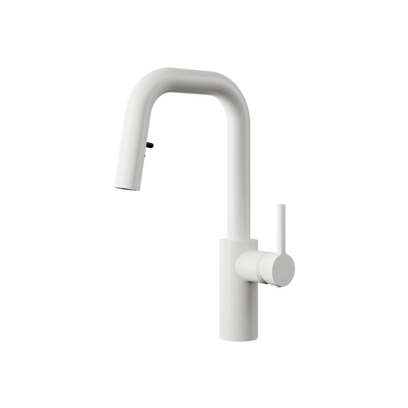 Robinet de bar de cuisine Rubi Nao avec douchette 2 jets-mat white