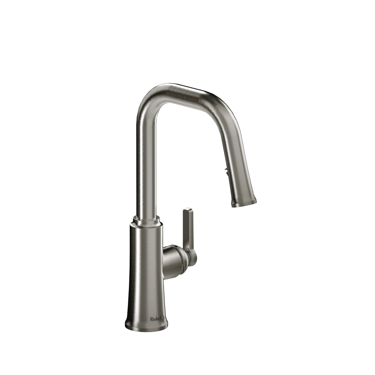 Robinet de cuisine RIOBEL avec douchette rétractable et bec en U TrattoriaMC - Acier Inoxydable