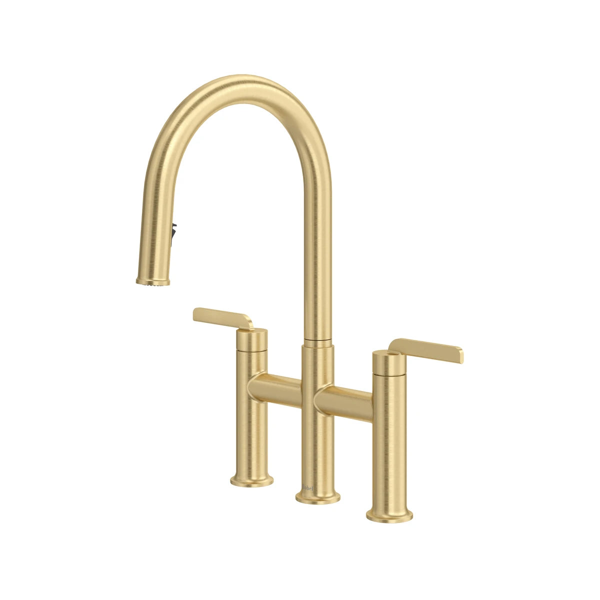 Robinet de cuisine rétractable Bridge avec bec en C RIOBEL AuthenticaMC - AU400-or satin