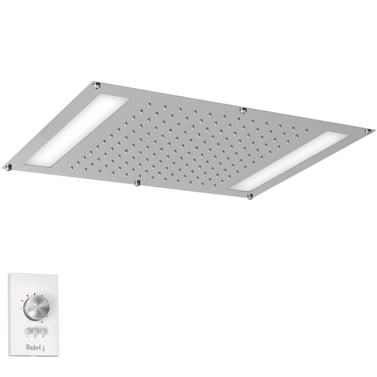 Tête de douche encastrée 22" x 16 1/2" avec lumière DEL RIOBEL - 476C