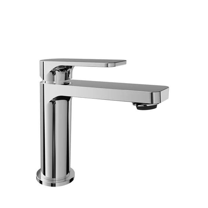 Single-hole basin mixer with pop-up waste