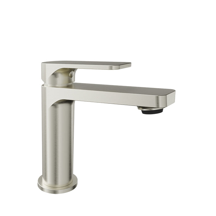 Single-hole basin mixer with pop-up waste