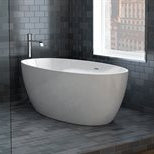 Baignoire Aria Voce FLEURCO blanc couvre-drain Blanc 