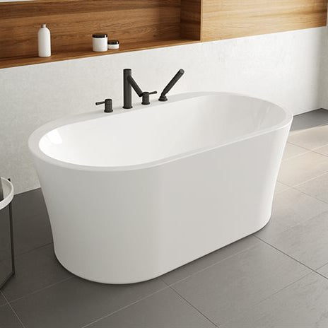 Baignoire Opus Libretto FLEURCO blanc,couvre-drain Blanc