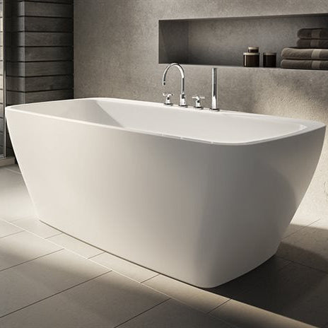 Baignoire Opus Waltz FLEURCO blanc couvre-drain Blanc