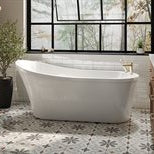 Bain Opus Mezzo FLEURCO blanc couvre-drain blanc