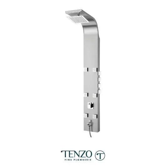 Colonne de douche acier inoxydable, 4 fonctions TENZO- Brossé
