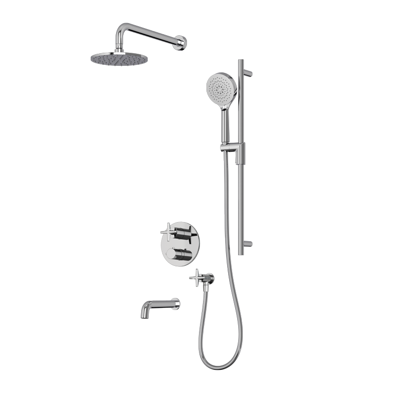 Ensemble de douche thermostatique Rubi Lexa-chrome