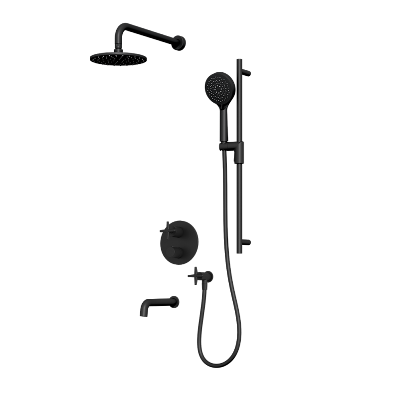 Ensemble de douche thermostatique Rubi Lexa-noir