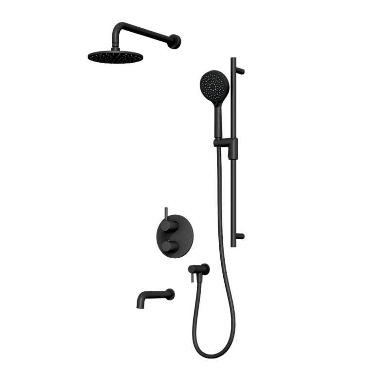 Ensemble de douche thermostatique Rubi Vertigo-noir