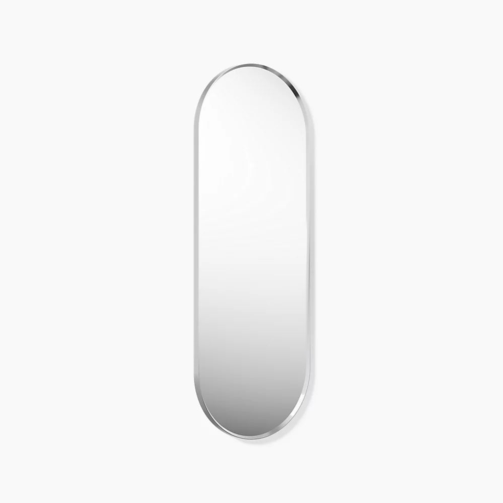ESSENTIAL Capsule-Shaped Mirror with Frame, 22 in x 60 in