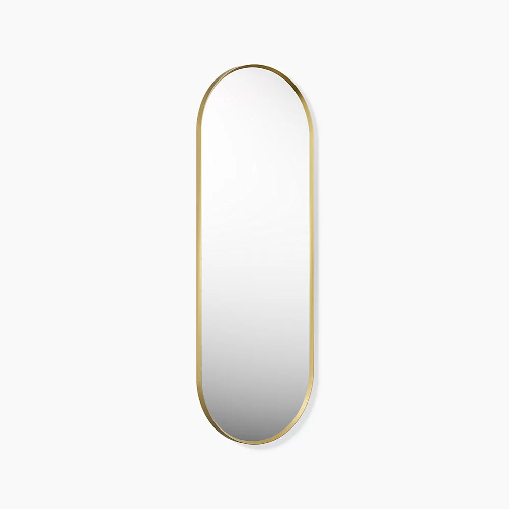 ESSENTIAL Capsule-Shaped Mirror with Frame, 22 in x 60 in