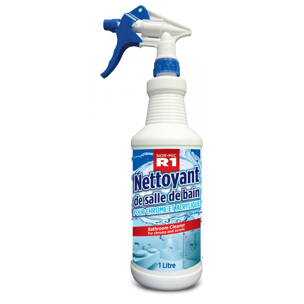 Produit nettoyant de salle de bain pour chrome et acrylique - NOR-MIC R1