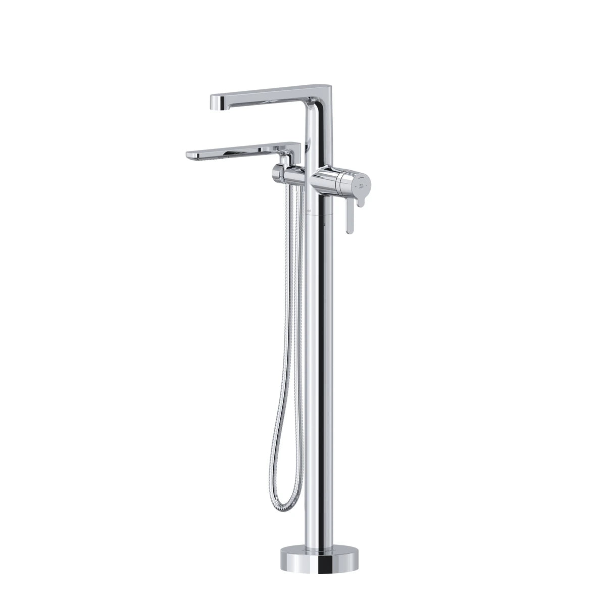 Garniture de robinet de bain  RIOBEL monotrou thermostatique fixé au sol NibiMC-Chrome