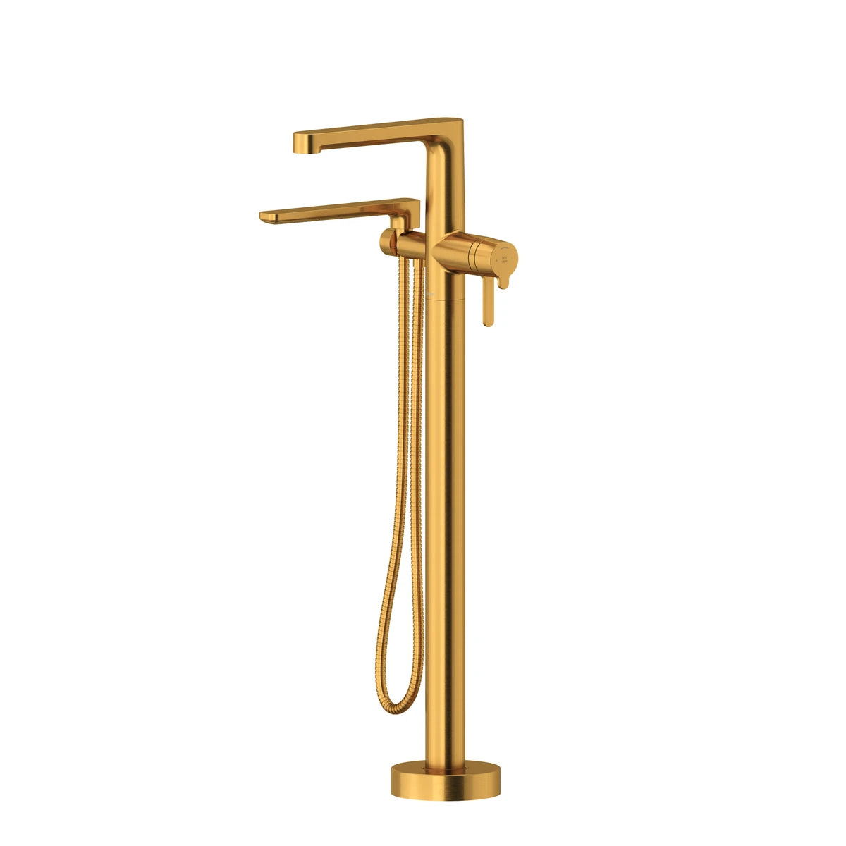 Garniture de robinet de bain  RIOBEL monotrou thermostatique fixé au sol NibiMC-Or Brossé