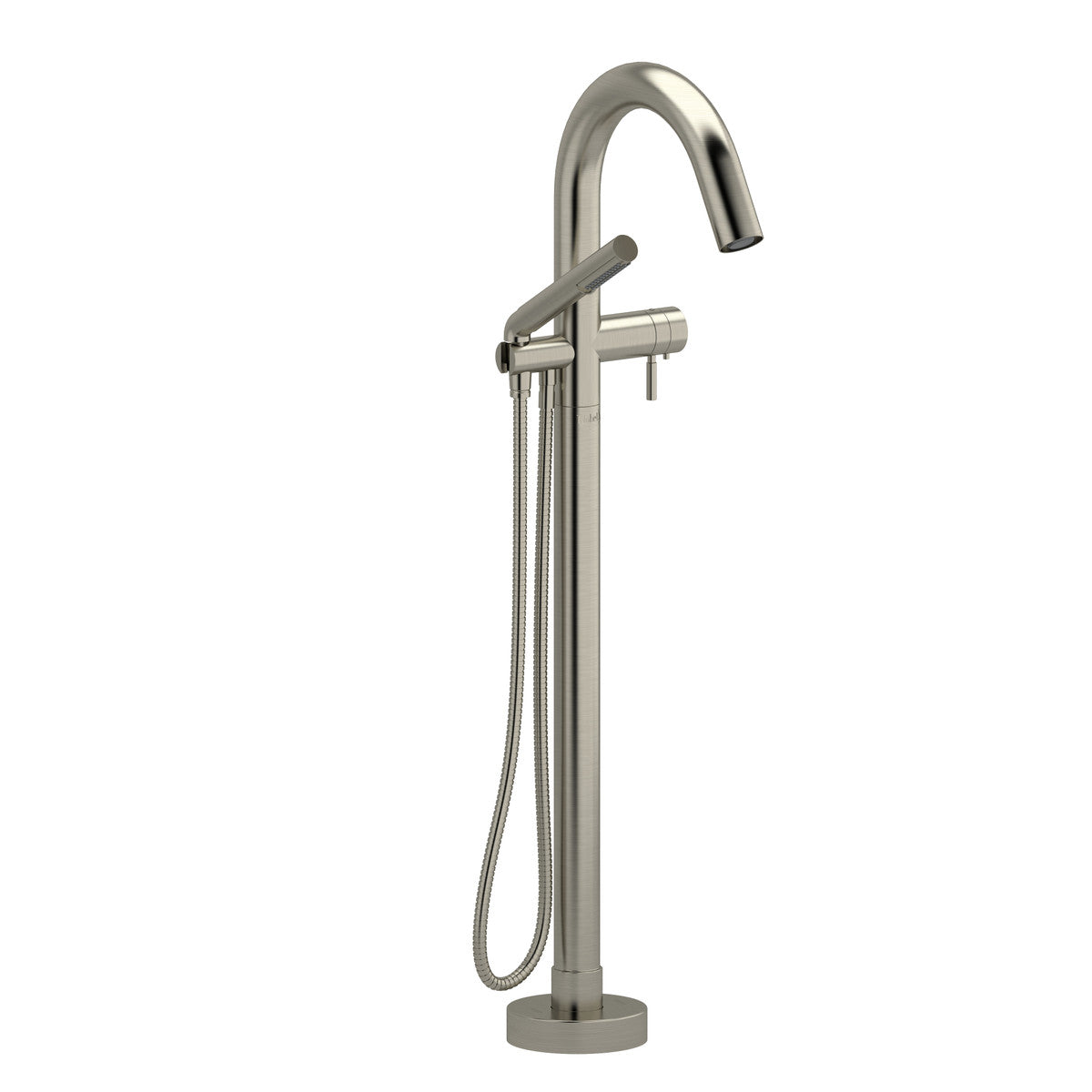 Garniture de robinet de bain RIOBEL monotrou thermostatique fixé au sol RiuMC- Brushed nickel