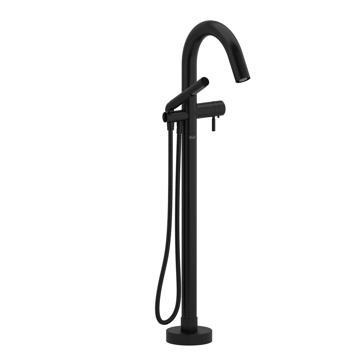 Garniture de robinet de bain RIOBEL monotrou thermostatique fixé au sol RiuMC- Noir mat