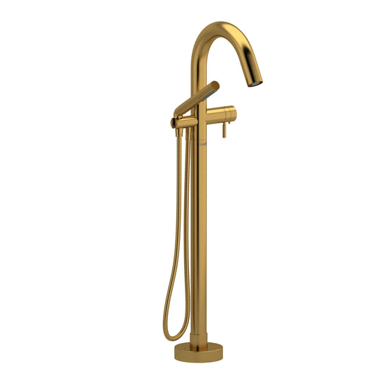 Garniture de robinet de bain RIOBEL monotrou thermostatique fixé au sol RiuMC- Or brossé