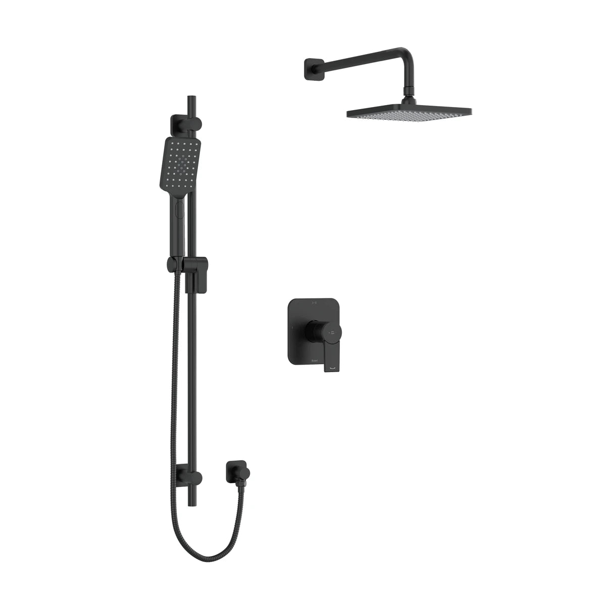 Garniture pour kit de douche RIOBEL FRESK-Noir mat