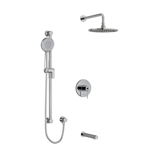 Kit de douche RIOBEL 1345RUTMC brut de valve inclus - Chrome