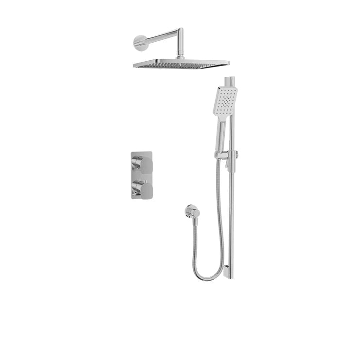 Ensemble complet de douche thermostatique pression équilibrée