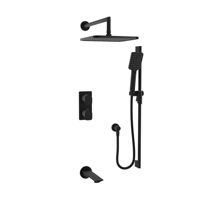 Pressure balanced complete thermostatic unit