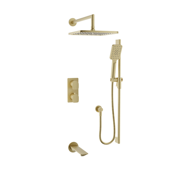 Pressure balanced complete thermostatic unit
