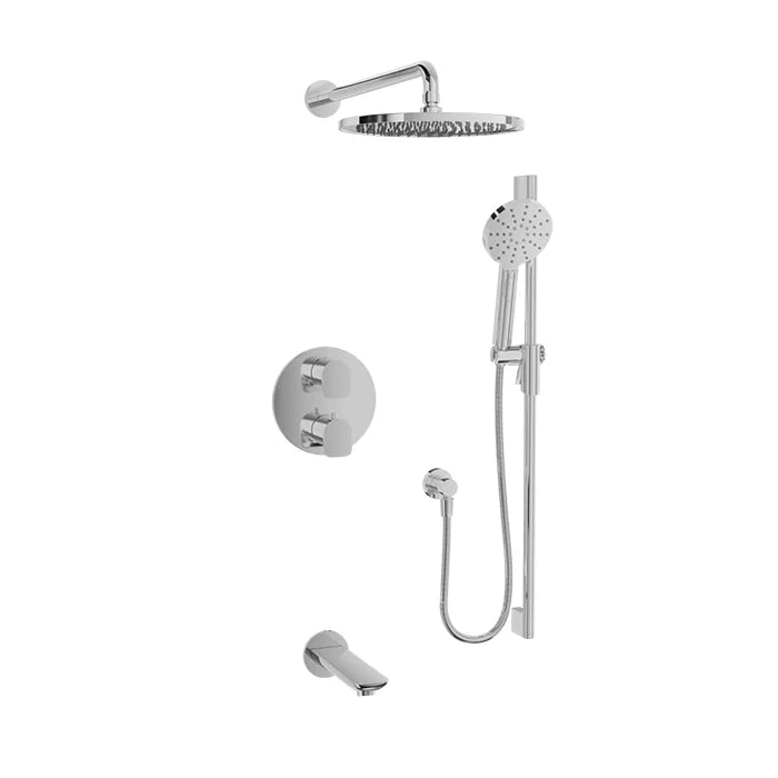 Ensemble complet de douche thermostatique pression équilibrée