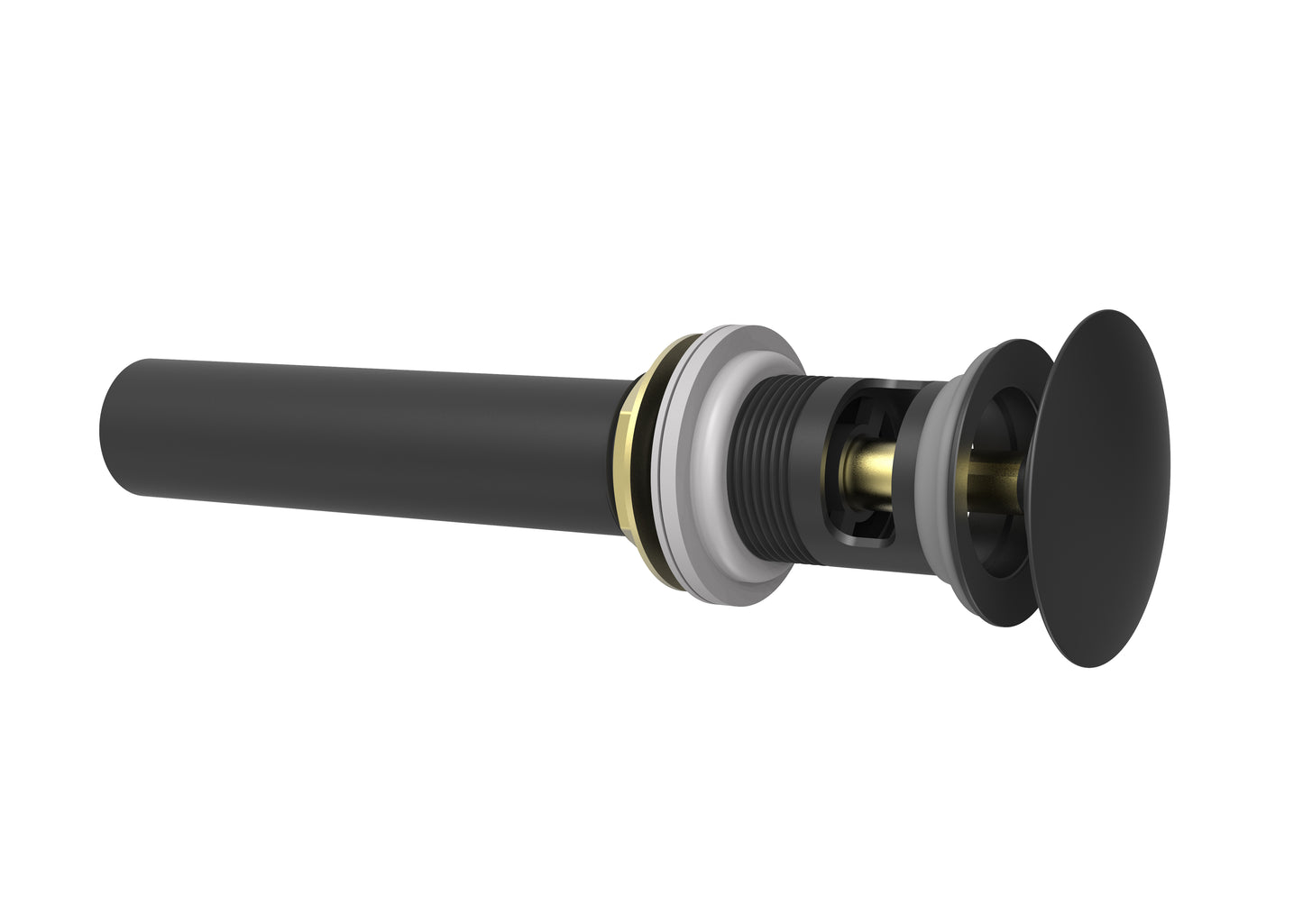 Push Button Type Brass Basin Waste (with overflow)
