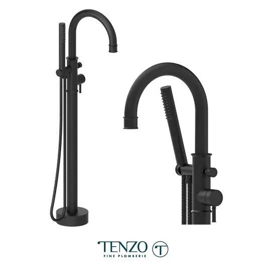 Robinet de bain TENZO Alyss autoportant -noir mat