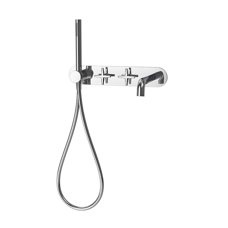 Robinet de bain mural Rubi Lexa-chrome