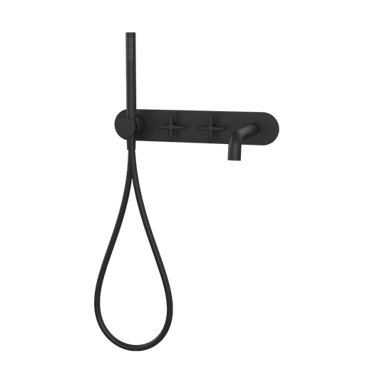 Robinet de bain mural Rubi Lexa-noir