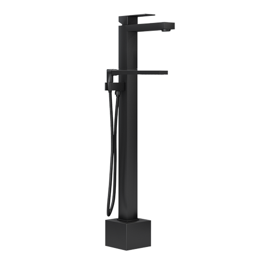 Robinet de bain sur pied Rubi Quatro avec douchette-noir