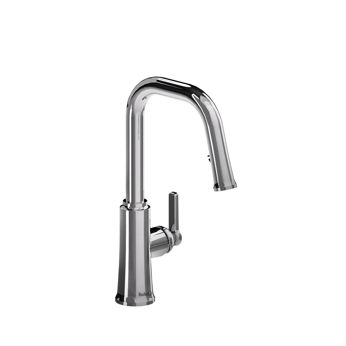 Robinet de cuisine RIOBEL avec douchette rétractable et bec en U TrattoriaMC - Chrome