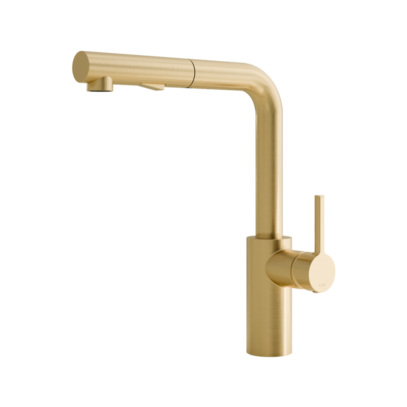 Robinet de cuisine Rubi Noto avec douchette 2 jets-gold