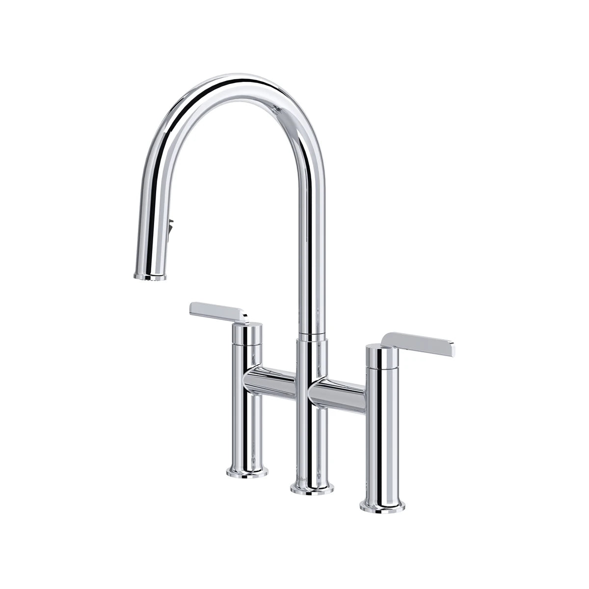 Robinet de cuisine rétractable Bridge avec bec en C RIOBEL AuthenticaMC - AU400-chrome