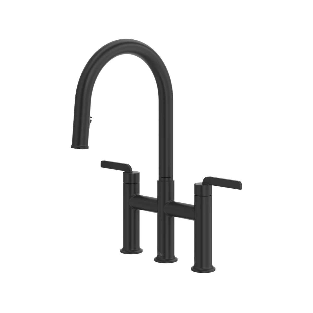 Robinet de cuisine rétractable Bridge avec bec en C RIOBEL AuthenticaMC - AU400-noir