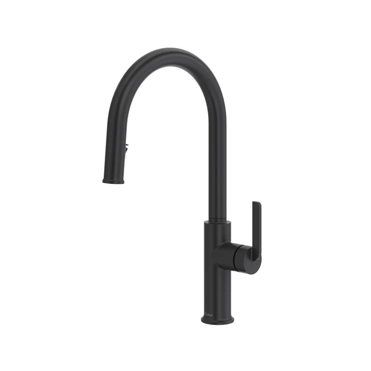 Robinet de cuisine rétractable avec bec en C  RIOBEL AuthenticaMC - AU201-noir