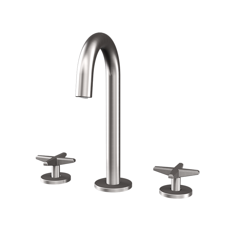 Robinet de lavabo Rubi Lexa 8 po à entraxe-brushed inox