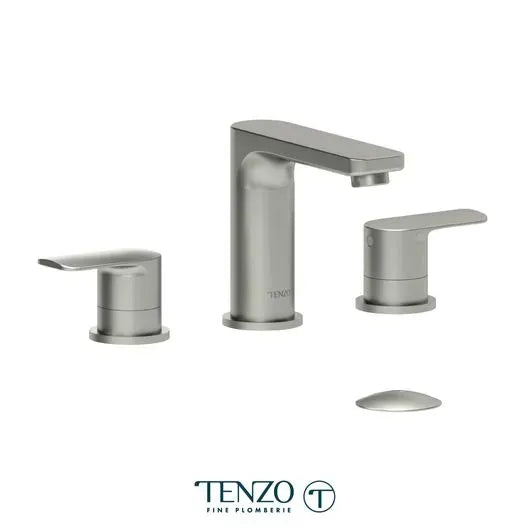 Robinet de lavabo TENZO Delano 8po avec drain (overflow)-Nickel brossé