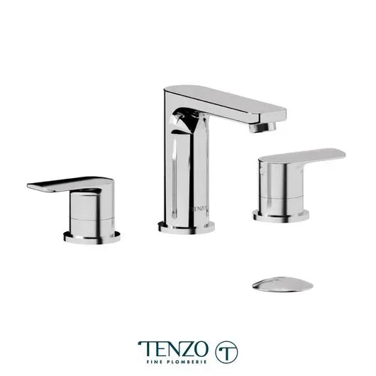 Robinet de lavabo TENZO Delano 8po avec drain (overflow)-chrome