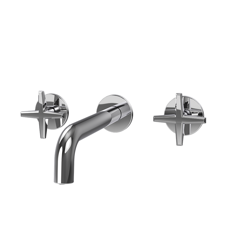 Robinet de lavabo mural Rubi Lexa-chrome