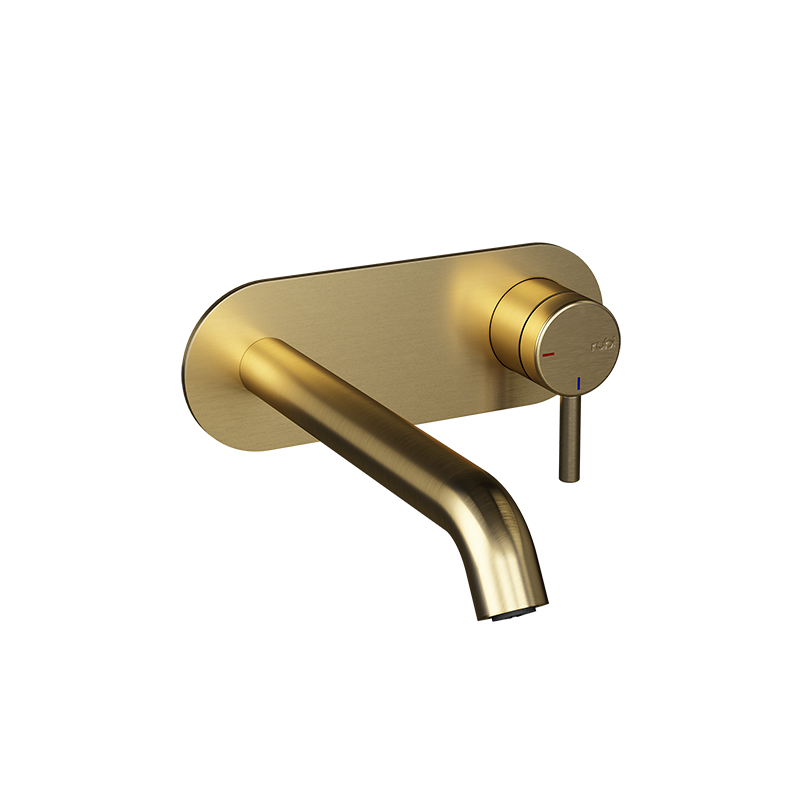Robinet de lavabo mural Rubi Vertigo-Gold