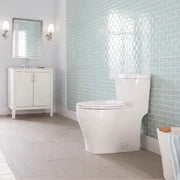 Toilette Gerber Lemora monopièce allongé siege inclus - Blanc