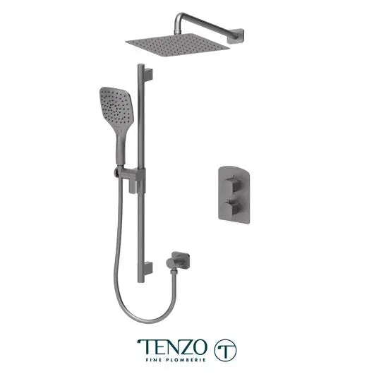 Finish for Delano T-Box 2-function thermostatic set, brushed gold finish