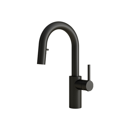 DOLCI KITCHEN FAUCET WITH PULL-OUT SPRAY, 2 JETS, MATTE BLACK